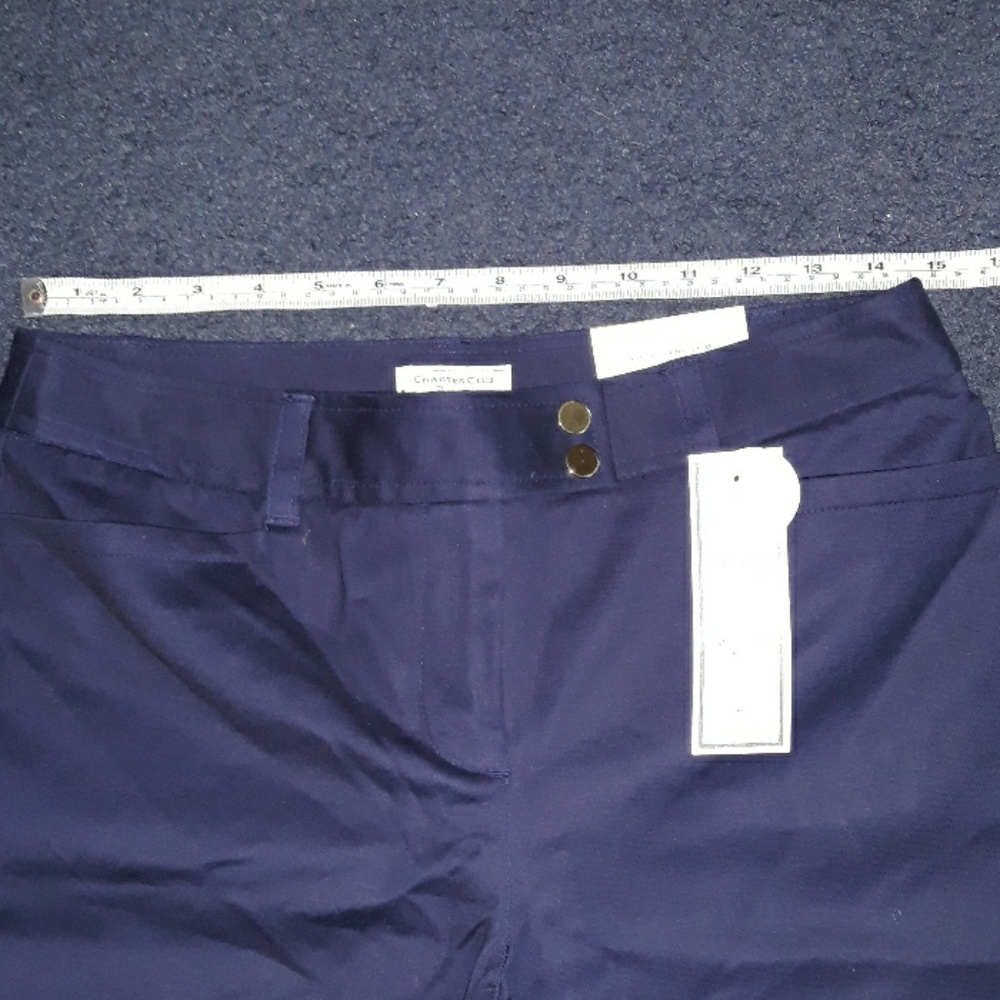 Charter Club Navy Blue cotton Dress Pants - Picture 6 of 7